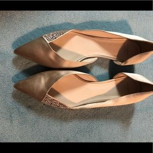 Champagne Blush crystal Armani flats